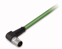Wago M12 5m cable de señal Negro, Verde