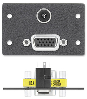 Extron 70-433-12 prise de courant VGA + 3,5 mm Noir