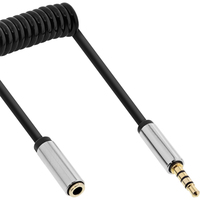 InLine 99281 audio kabel 1 m 3.5mm Zwart