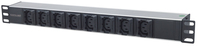Intellinet 163651 rozdzielacz zasilania PDU 8 x gniazdo sieciowe 1U Czarny, Srebrny