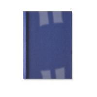 GBC Plats de couverture thermique LinenWeave 3mm bleu (100)