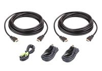 ATEN Kit de câbles KVM sécurisé deux affichages HDMI USB 3 M