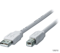 Equip USB 2.0 Cable USB Kabel 3 m USB A USB B Silber