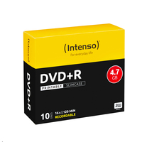 Intenso DVD+R 4.7GB, Printable, 16x 4,7 GB 10 pieza(s)