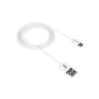 Canyon CNE-USBM1W kabel USB 1 m USB 2.0 USB A Micro-USB A Biały