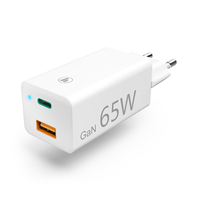 Hama | GSM Cargador USB-C Power Delivery (PD)/Qualcomm+USB-A 65W Blanco