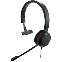 Jabra Evolve 20 UC Mono Zestaw słuchawkowy Przewodowa Opaska na głowę Biuro/centrum telefoniczne USB Typu-A Czarny