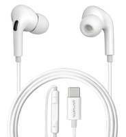 4smarts Active In-Ear Stereo Headset USB Type-C Melody Digital Basic Kopfhörer Kabelgebunden im Ohr Anrufe/Musik USB Typ-C Weiß
