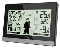 TFA-Dostmann Weather Boy Czarny LCD Bateria
