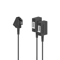 Hama 00201131 changeur de genre de câble TAE-F 2 x TAE-F Noir