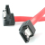 StarTech.com 12" latching sata cable - 1 Right Angle M/M cavo SATA 0,3 m Rosso