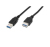 Digitus DK-300203-018-S USB kábel USB 3.2 Gen 1 (3.1 Gen 1) USB A Fekete