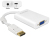 DeLOCK 65592 adapter kablowy 0,08 m VGA (D-Sub) DisplayPort Biały