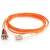 C2G 2m LC/ST LSZH Duplex 62.5/125 Multimode Fibre Patch Cable cable de fibra optica Naranja