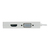Tripp Lite U444-06N-HDV4K USB-C-Multiport-Adapter (Stecker/3 Buchsen) – 4K HDMI, DVI, VGA, HDCP, Weiß