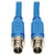 Tripp Lite NM12-6A1-10M-BL M12 X-Code Cat6a 10G F/UTP CMR-LP Shielded Ethernet Cable (M/M), IP68, PoE, Blue, 10 m (32.8 ft.)