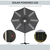 Outsunny 84D-104CG patio umbrella