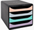 Exacompta 3104296D Dateiablagebox Kunststoff Beige, Schwarz, Grün, Grau, Pink