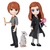 Wizarding World Set Amicizia Ron e Ginny Weasley con mascotte, bambole articolate 7.5cm