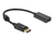 DeLOCK Adapter DisplayPort 1.2 Stecker zu HDMI Buchse 4K Passiv schwarz