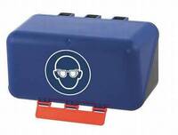 Aufbewahrungsbox PSA "Augenschutz / Schutzbrille" blau Secu-Box Mini Maße: 23,6 x 12 x 12 cm