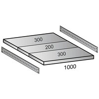 Tablette pour rayonnage emboîtable CLEANA