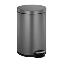 Serene Tritt-Mülleimer 12 Liter, EKO - Einfacher Treteimer mit stilvollem