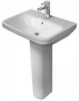 Duravit Waschtisch DURASTYLE m ÜL HLB 600x440mm 1 HL we WG 23196000001