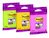 Bloczki samoprzylepne Post-it® Super Sticky (6820-SS), 76x76mm, 75 kart., w opakowaniu zbiorczym, mix kolorów