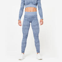 Women's Seamless Leggings - Blue - UK 4-6 / EU XS