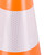 Relaxdays Pylonen 12er Set, Fußball, Hundetraining, Markierungskegel 31 cm, reflektierende Verkehrshütchen, orange