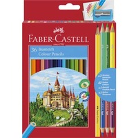 Matite colorate Faber-Castell Eco Il Castello Conf. 36 + 3 Bicolor + 1 Grafite - 110336