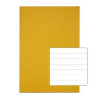Rhino 13 x 9 A4+ Oversized Exercise Book 40 Page Feint Ruled 12mm Yellow (Pack 100) - VDU024-200-0