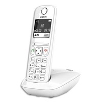 GIGASET Téléphone sans fil AS690 Blanc AS690BLC Solo sans répondeur