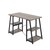 Jemini Soho Desk 4 Angled Shelves 1200x600x770mm Grey Oak/Black KF90795