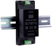 Mean Well DDRH-15-12DR Kalapsínes DC/DC feszültségváltó (DIN-Rail) 12 V/DC Kimenetek száma:1 x Tartalom, tartalmi egységek rendelésenként 1 db