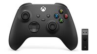 Xbox Wireless Controller + Wireless Adapter For Windows 10 Black Gamepad Pc, Xbox One, Xbox One S, Xbox One X, Xbox Series S, Xbox Gaming Controllers