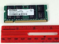 MEM 2GB PC2-6400 800DDR 1 506061-001, 2 GB, 1 x 2 GB, DDR2, 800 MHz, 200-pin SO-DIMM Speicher