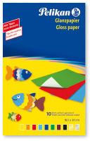 Glanzpapier 232 M/10, Mappe mit 10 Blatt in 10 Farben