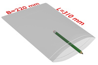 PE-Druckverschlussbeutel, 220 x 310 mm, Stärke 50 µ, transparent