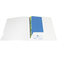 Packung mit 20 Präsentationsmappen A4, glänzender Karton 250g, Chromolux - Weiß
