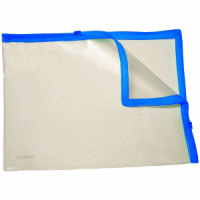 Gleitverschlusstasche A4 PVC mit 2 Plastikzips Zipp blau