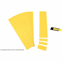 Einsteckkarten für 20mm Einsteckschiene 50x17mm VE=170 Stück gelb