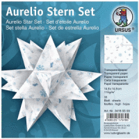 Faltblätter Aurelio Stern Classic Christmas 115g/qm 14,8x14,8cm blau/braun