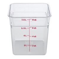 Cambro Square Polycarbonate Food Storage Container with Square Shape - 7.6 L