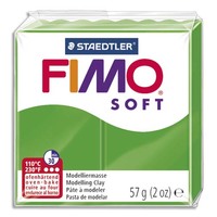 FIMO Pâte à cuire Fimo Soft de 57 g coloris Vert Tropique - produit supprimé à épuisement du stock