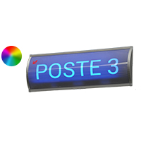 Bandeau bombé lumineux personnalisable l 600 x H 2