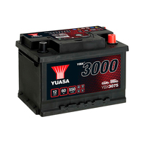 Batterie(s) Batterie voiture Yuasa YBX3075 12V 60Ah 550A