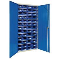 Cabinets complete with bins - Blue - Choice of three sizes