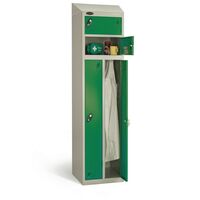 Probe two person locker with sloping top